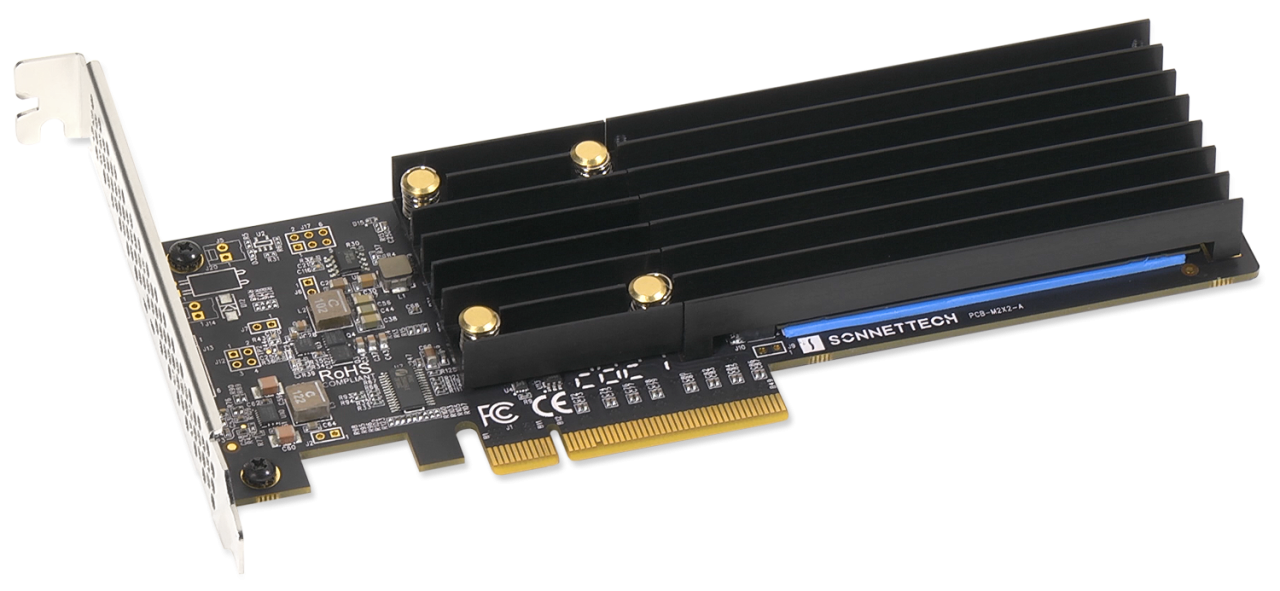 SONNET Fusion SSD M.2 2x4 PCIe Karte, neue Generation