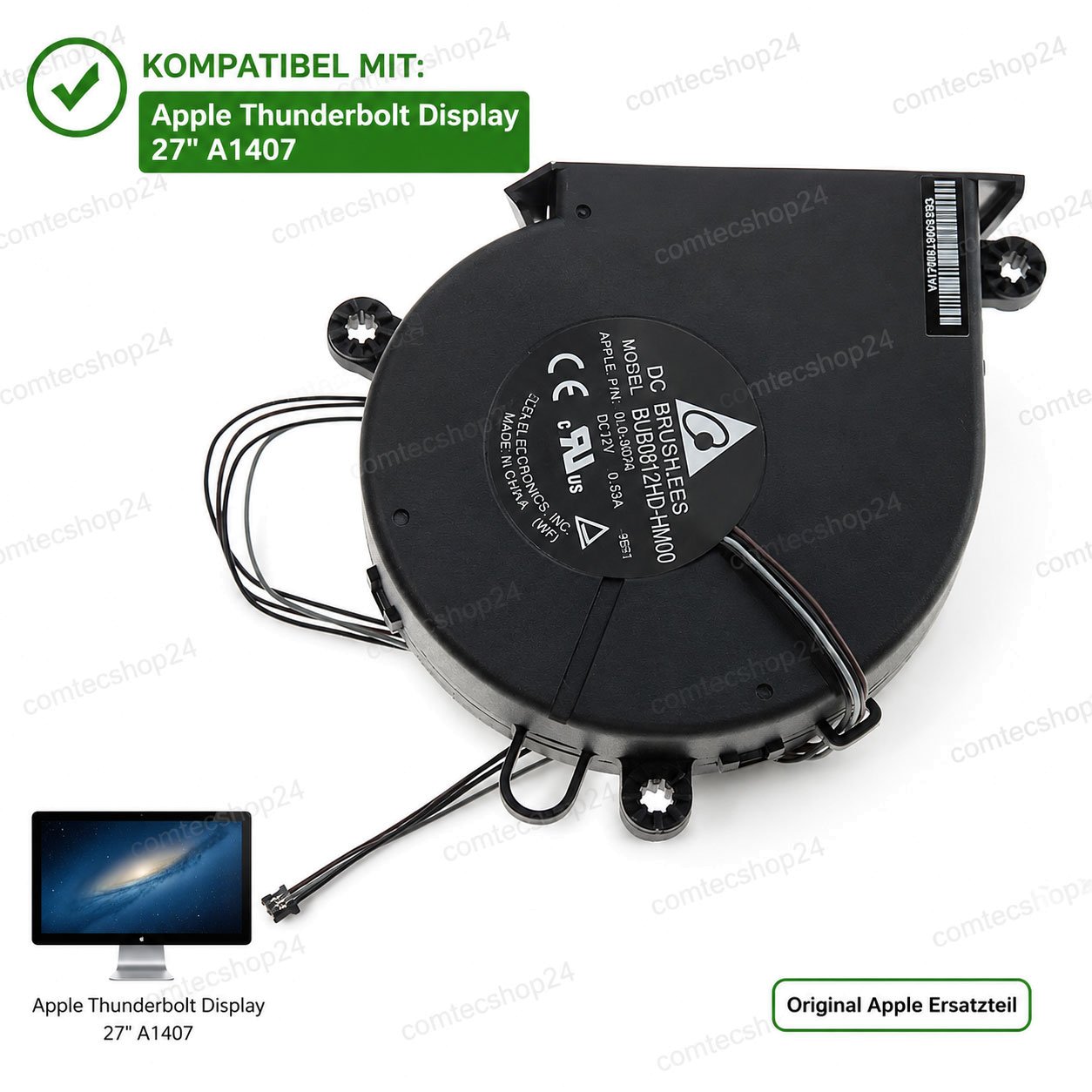 Lüfter für Cinema Display A1316 und Thunderbolt Display 27 inch A1407 922-9936