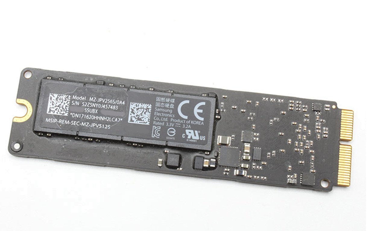 original Apple PCI Express SSD 128 GB SSUBX 655-1857H, 655-1958A