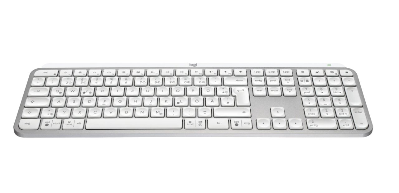 LOGITECH MX Keys S Bluetooth Tastatur für Mac/PC, hellgrau