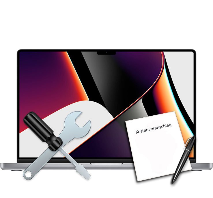 Kostenschätzung Versicherung Macbook Pro Wasserschaden