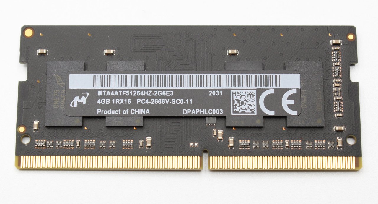 Apple 4GB DDR4 SO-DIMM PC4-21300, 260 pin, 2666Mhz