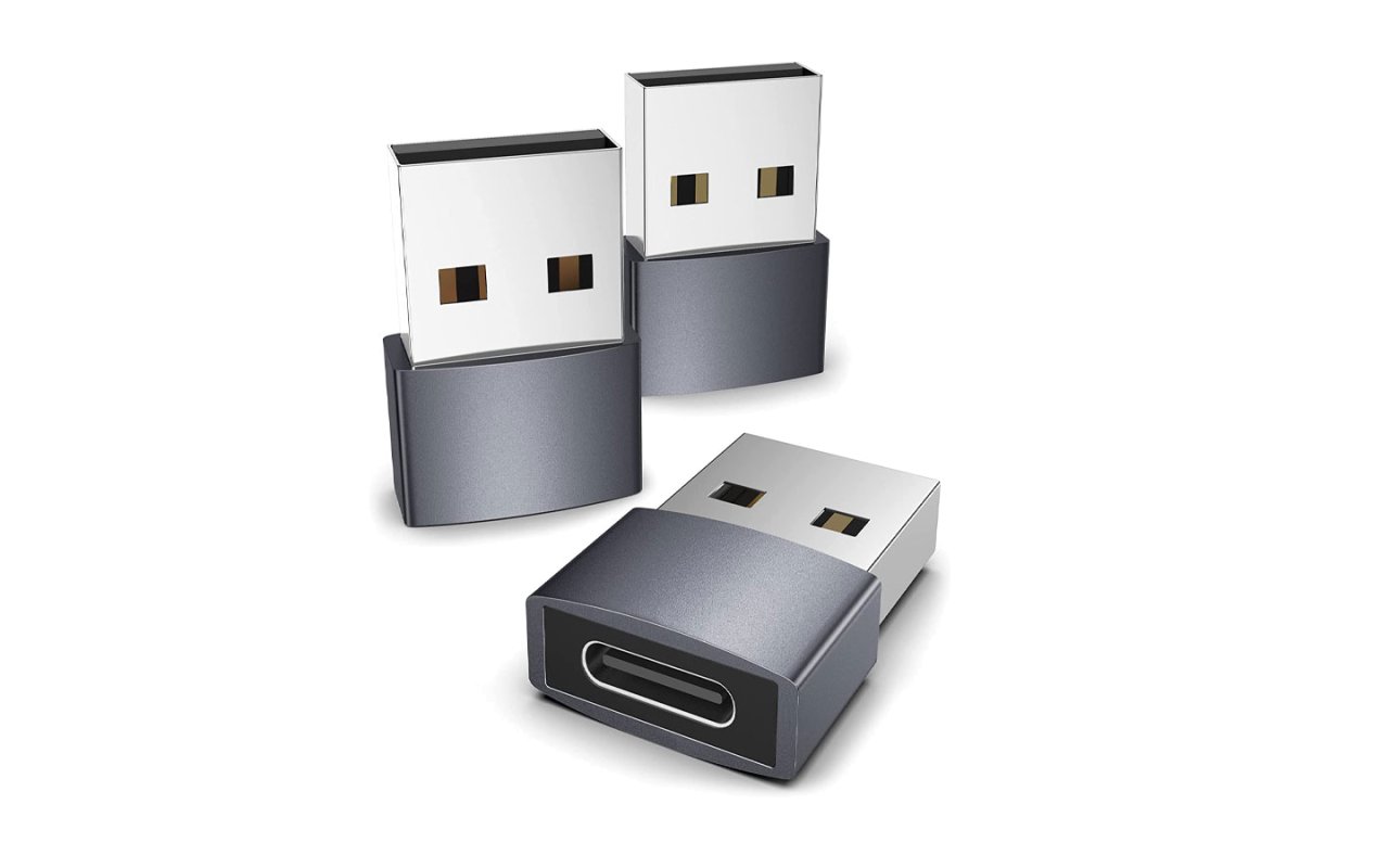 USB C-Buchse auf USB-Stecker Adapter (3er-Pack), USB C auf USB Adapter